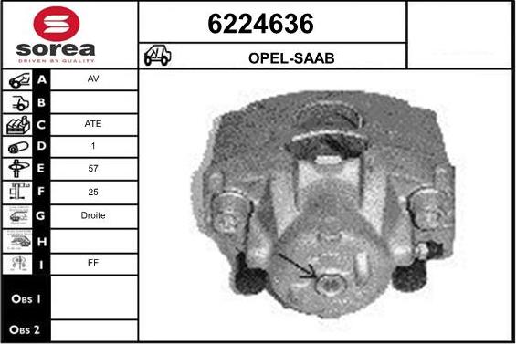 STARTCAR 6224636 - Тормозной суппорт www.autospares.lv