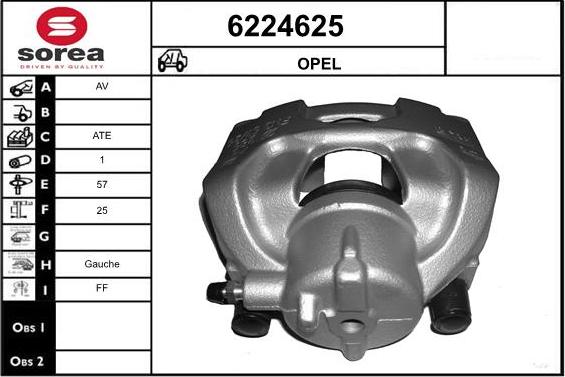 STARTCAR 6224625 - Bremžu suports autospares.lv