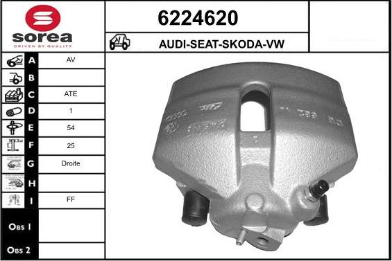 STARTCAR 6224620 - Тормозной суппорт www.autospares.lv