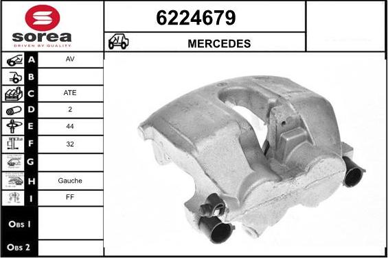 STARTCAR 6224679 - Bremžu suports autospares.lv