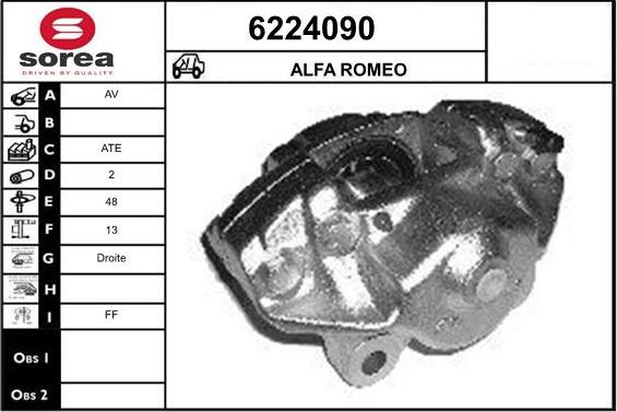 STARTCAR 6224090 - Тормозной суппорт www.autospares.lv