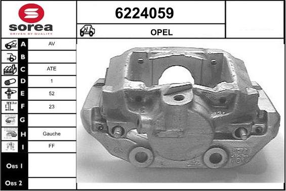 STARTCAR 6224059 - Bremžu suports www.autospares.lv