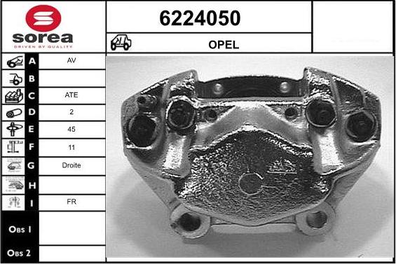 STARTCAR 6224050 - Bremžu suports autospares.lv