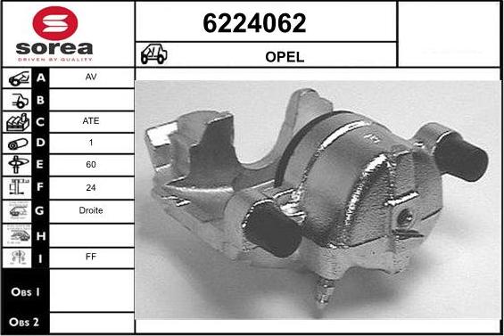 STARTCAR 6224062 - Bremžu suports autospares.lv