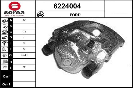 STARTCAR 6224004 - Тормозной суппорт www.autospares.lv