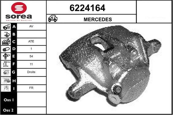 STARTCAR 6224164 - Brake Caliper www.autospares.lv