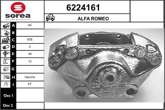 STARTCAR 6224161 - Тормозной суппорт www.autospares.lv