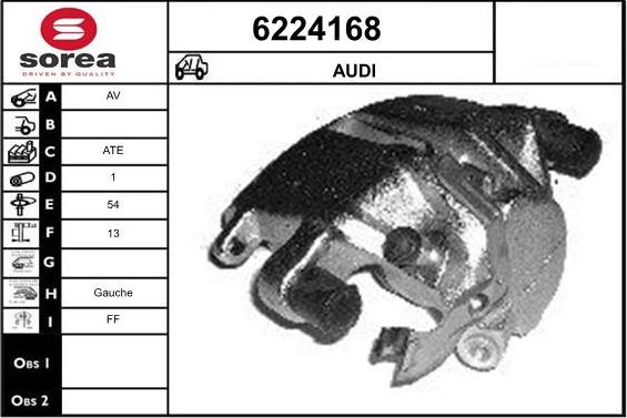 STARTCAR 6224168 - Brake Caliper www.autospares.lv