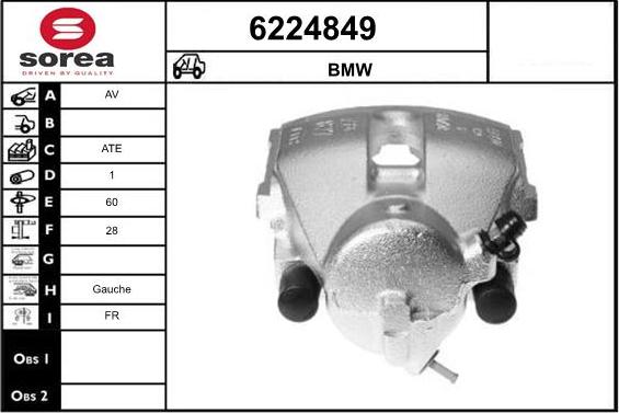 STARTCAR 6224849 - Bremžu suports autospares.lv