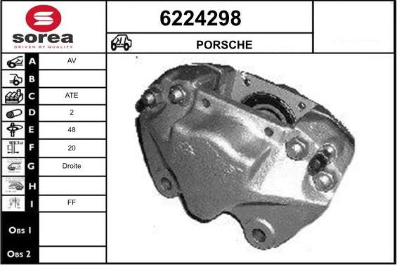 STARTCAR 6224298 - Тормозной суппорт www.autospares.lv