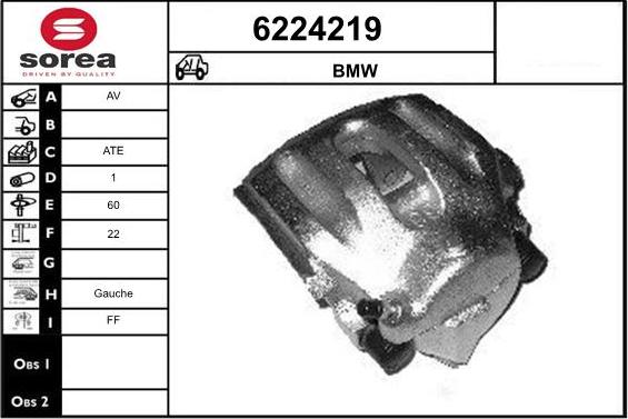 STARTCAR 6224219 - Bremžu suports autospares.lv