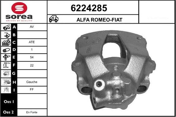 STARTCAR 6224285 - Bremžu suports autospares.lv