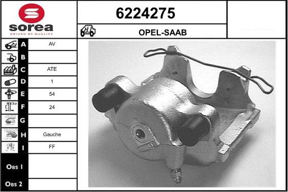 STARTCAR 6224275 - Brake Caliper www.autospares.lv