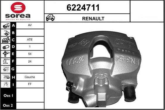 STARTCAR 6224711 - Bremžu suports www.autospares.lv