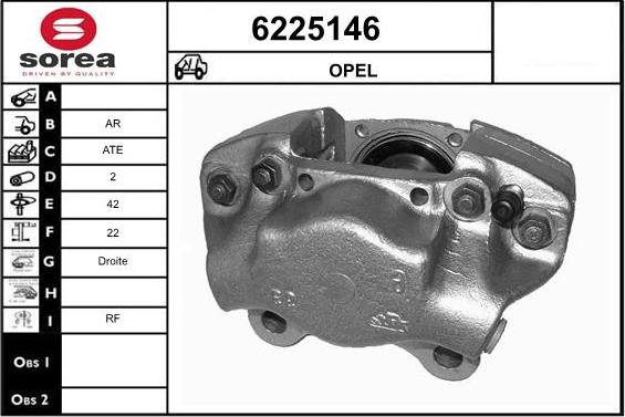 STARTCAR 6225146 - Bremžu suports autospares.lv