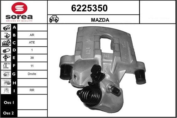 STARTCAR 6225350 - Bremžu suports autospares.lv