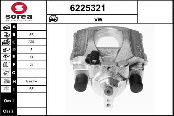 STARTCAR 6225321 - Bremžu suports autospares.lv