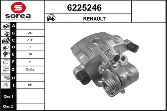 STARTCAR 6225246 - Тормозной суппорт www.autospares.lv