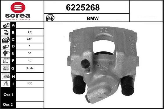 STARTCAR 6225268 - Тормозной суппорт www.autospares.lv