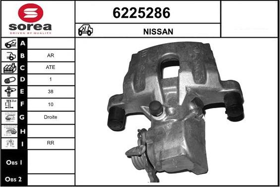 STARTCAR 6225286 - Тормозной суппорт www.autospares.lv