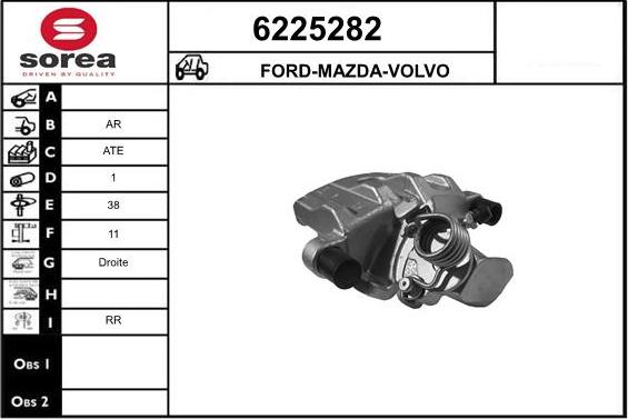 STARTCAR 6225282 - Bremžu suports autospares.lv