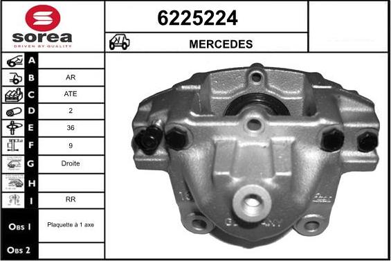 STARTCAR 6225224 - Bremžu suports www.autospares.lv