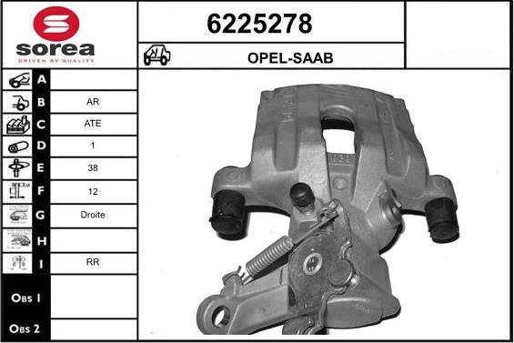 STARTCAR 6225278 - Bremžu suports autospares.lv