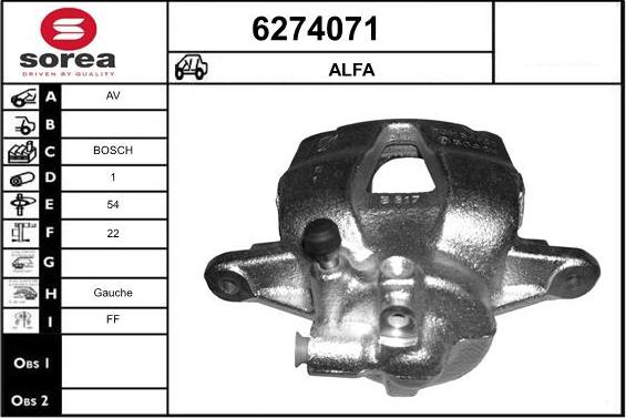 STARTCAR 6274071 - Bremžu suports www.autospares.lv