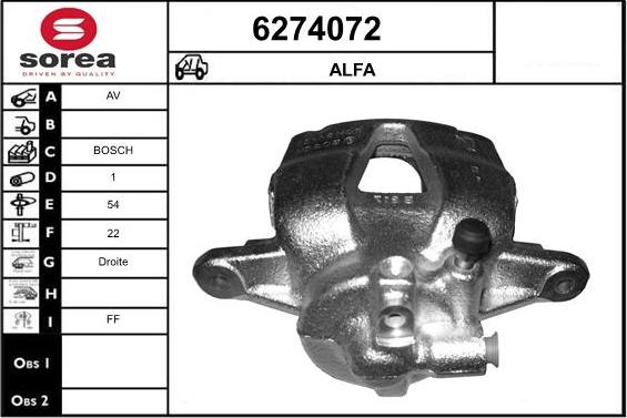 STARTCAR 6274072 - Bremžu suports www.autospares.lv