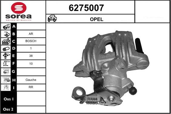 STARTCAR 6275007 - Тормозной суппорт www.autospares.lv