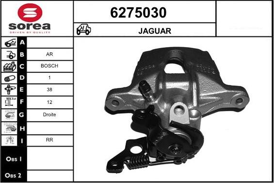 STARTCAR 6275030 - Bremžu suports www.autospares.lv