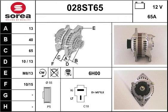 STARTCAR 028ST65 - Ģenerators www.autospares.lv