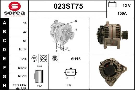 STARTCAR 023ST75 - Генератор www.autospares.lv