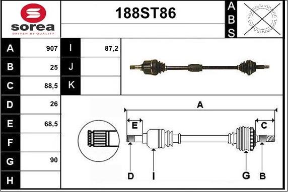 IPD 33-1325 - Приводной вал www.autospares.lv