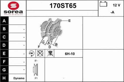 STARTCAR 170ST65 - Ģenerators www.autospares.lv