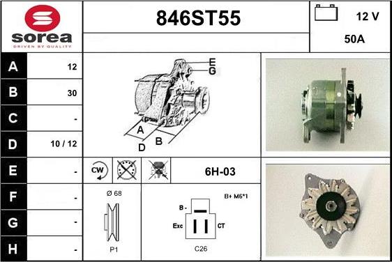 STARTCAR 846ST55 - Генератор www.autospares.lv