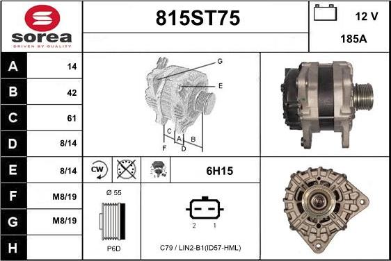 STARTCAR 815ST75 - Генератор www.autospares.lv