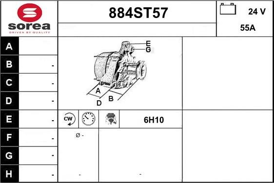 STARTCAR 884ST57 - Ģenerators www.autospares.lv