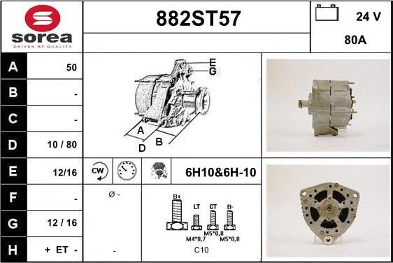 STARTCAR 882ST57 - Ģenerators autospares.lv