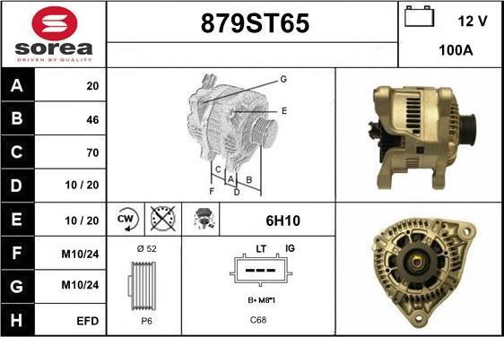 STARTCAR 879ST65 - Генератор www.autospares.lv