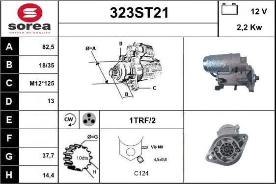 STARTCAR 323ST21 - Starter www.autospares.lv