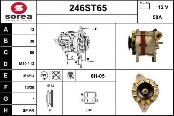 STARTCAR 246ST65 - Ģenerators autospares.lv