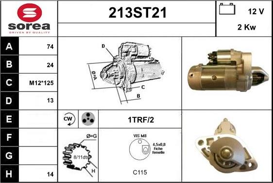 STARTCAR 213ST21 - Starteris autospares.lv