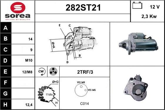 STARTCAR 282ST21 - Starteris autospares.lv