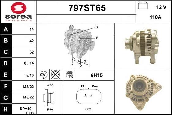 STARTCAR 797ST65 - Ģenerators autospares.lv