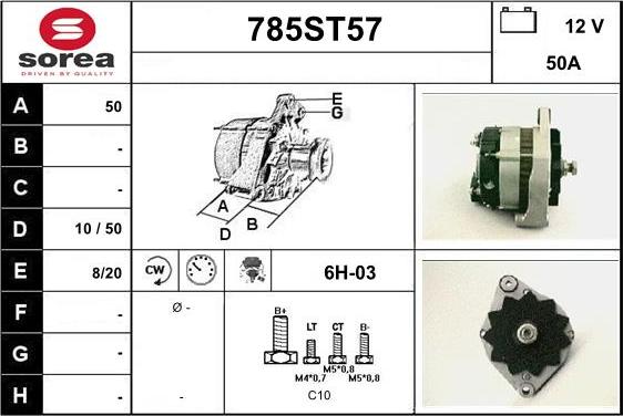 STARTCAR 785ST57 - Ģenerators autospares.lv