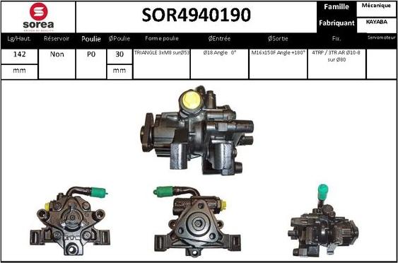 STARTCAR SOR4940190 - Hidrosūknis, Stūres iekārta www.autospares.lv