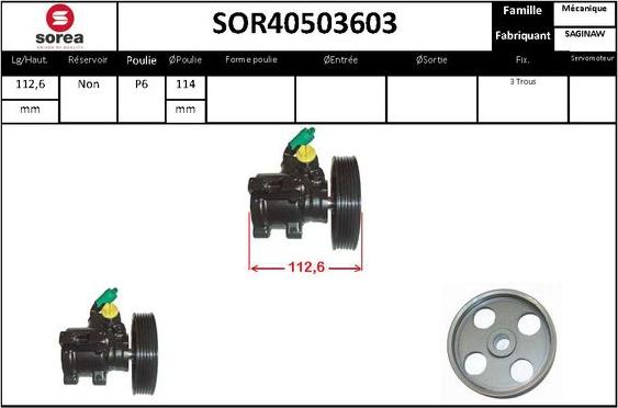 STARTCAR SOR40503603 - Hidrosūknis, Stūres iekārta www.autospares.lv