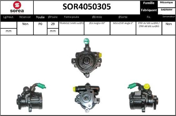 STARTCAR SOR4050305 - Hydraulic Pump, steering system www.autospares.lv