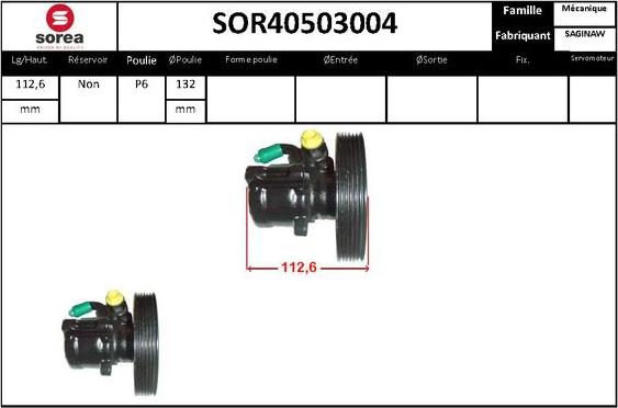 STARTCAR SOR40503004 - Hidrosūknis, Stūres iekārta www.autospares.lv